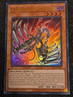 Cyberdark Chimera - SDCS-EN002 - Ultra Rare - 1st Edition VLP YuGiOh!  Structure-image
