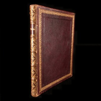 c1850 Broadbere Bound Victorian Photo Album Full Morocco Scarce-image
