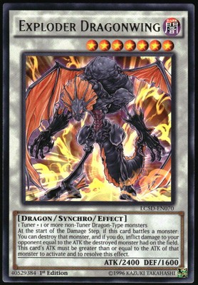 Yu-Gi-Oh! - Exploder Dragonwing 2014 LC5D-EN070 Rare 1st Edition-image