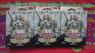 YUGIOH WAVE OF LIGHT STRUCTURE DECK x3 SR05 ENG 1st Ed EU *NEW & SEALED*-image