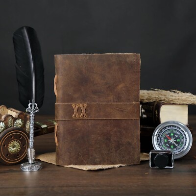 Leather Bound Vintage Journal for Women & Men - Book of Shadows - Lock Closure --image