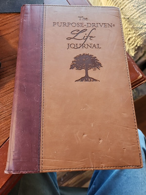 Purpose-Driven Life Journal Rick Warren Leather Bound Hardcover-image