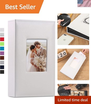 Acid-Free Leather Photo Album for 300 Horizontal Photos - Perfect for Weddings-image