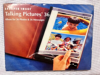 Leather Talking Pictures 36 Photo Album Record Messages Baby Wedding Dementia-image