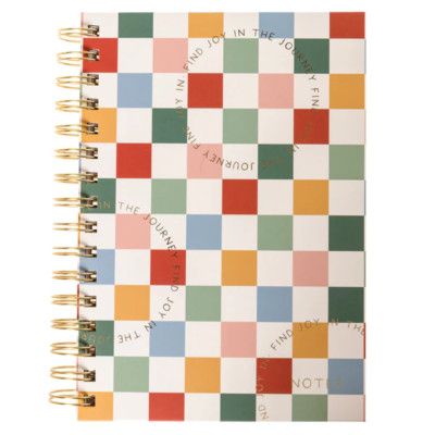 Graphique Check 6 x 8 Spiral Hard Cover Journal w-image