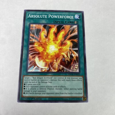 Yugioh Absolute Powerforce Sdck-en025 the Crimson King 1st Edition Common-image