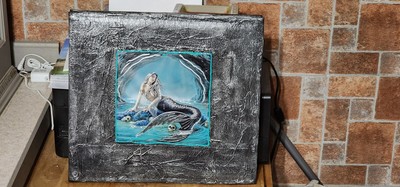 Mermaid Photo Album Hand decorated Decoupage Wiccan Pagan Witch-image