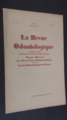 The Odontological Review Founded In 1879 No. 6 June 1949 BE-image