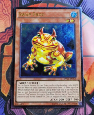 ✨Swap Frog UTR Ultimate Rare OP03-EN001 Yugioh Card English OTS Tournament #3-image