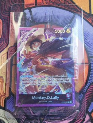 Monkey D Luffy OP05-060 Leader Sound Loader Promo	One Piece Card English SEALED-image