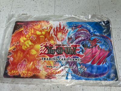 YUGIOH PLAYMAT OCEAN DRAGON LORD FLAME EMPEROR WATER FIRE STRUCTURE DECK-image