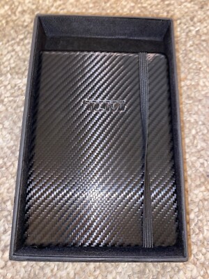 TUMI Carbon Fiber leather bound notebook journal NIB-image