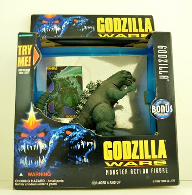 NEW Electronic Godzilla Wars Monster Action Figure 1995 Toho Co No.30257 w/ card-image