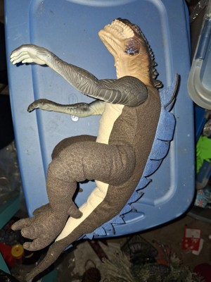 Vintage 2000 Godzilla Plush Figure Vinyl Head TriStar Toho Equity Toys Doll 1998-image