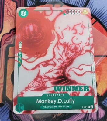 Monkey D Luffy Uta Deck Battle Winner	P-061					One Piece	Card	English-image