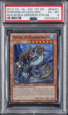 2012 1ST ED #EN001 POSEIDRA, THE ATLANTEAN DRAGON PSA 6-image