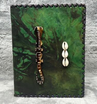 Leather Handmade Journal / Notebook / Diary Cover / 9”x7”-image