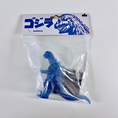 Mezco 5 Points XL Godzilla 1968 Clear Blue SDCC Radioactive Pulse MNT Sealed NEW-image