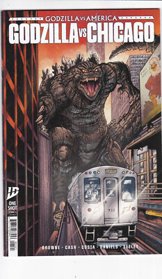 GODZILLA VS. AMERICA: CHICAGO #1 NEAR MINT TIM SEELEY VARIANT COVER #B IDW 2025-image