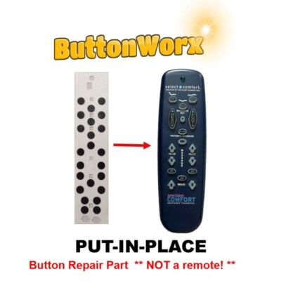 BUTTON REPAIR MEMBRANE FOR SELECT COMFORT ADJUSTABLE BED REMOTE KSMBR20543T-image