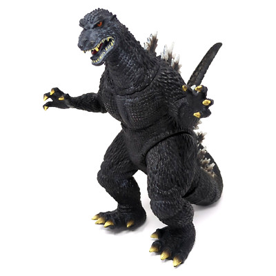 2007 Godzilla w/ Orange Eyes TOHO BANDAI Black White Spines Kaiju Monster 10.5