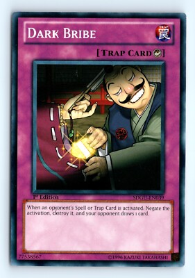 Yu-Gi-Uh Dark Bribe #SDGU-EN039 Structure Deck: Gates of the Underworld tcg LP-image