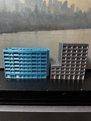 2x Marmit Inspired Buildings For Godzilla Figures Like Hiya. Limited Edition-image