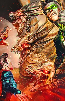 Justice League Vs Godzilla Vs Kong 2 #1 Of 7 CVR E Foil Cover Var 6/4-image