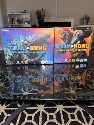 Sh MonsterArts Godzilla Vs Kong 2021 Godzilla And Kong Figures-image