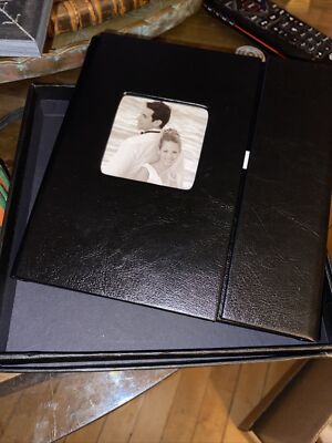 Black Leather Wedding CD DVD Album Guinuine Leather  New In Box-image