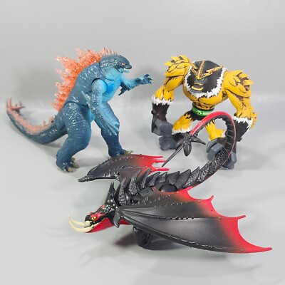 Kaiju Monster 3 Action Figure Lot Godzilla Deathgripper Dragon Shocksquatch Aien-image