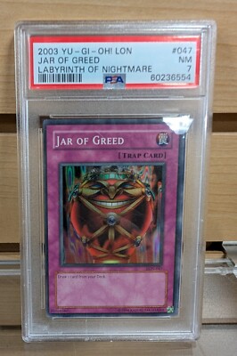 YuGiOh 2003 - Jar Of Greed - PSA 7-image