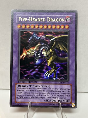 Yugioh! Five-Headed Dragon SD09-ENSS1 Ultra Rare Limited Edition NM-image