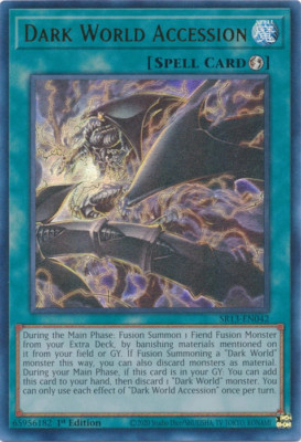 Yugioh! Dark World Accession - SR13-EN042 - Ultra Rare - 1st Edition Near Mint, -image