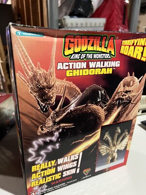 Trendmasters Godzilla King Of The Monsters Action Walking Ghidorah HTF Rare NEW-image