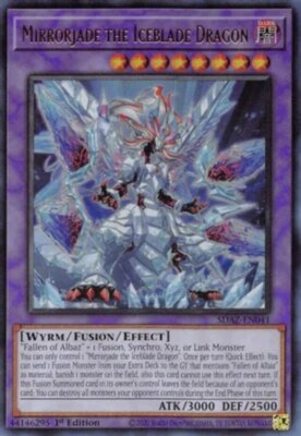Yugioh! LP Mirrorjade the Iceblade Dragon - SDAZ-EN041 - Ultra Rare - 1st Editio-image