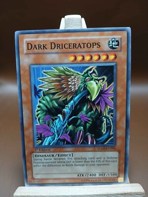 HP Dark Driceratops SD09-EN006 Structure Deck: Dinosaur's Rage 1st Ed Yugioh-image
