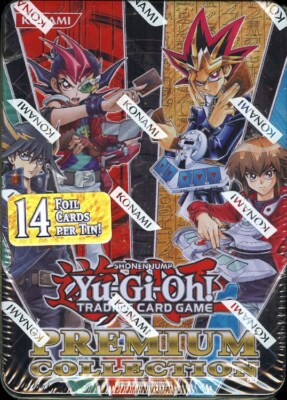 YUGIOH 2012 PREMIUM COLLECTION 16 TIN CASE BLOWOUT CARDS-image