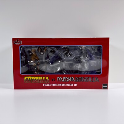 Mezco 5 Points XL Godzilla Vs Mechagodzilla Deluxe 3 Figure Set MINT Sealed B-image