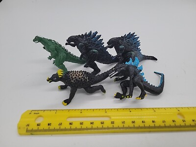 Godzilla Mini Figures Miniature King Monsters Space Angilas Spawn Lot of 5-image