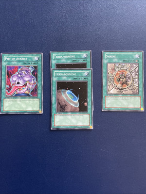 Yu Gi Oh- 4 Card Lot - Structure Deck Zombie World, 1st Edition -image