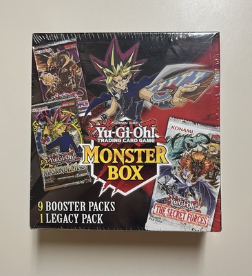 Yugioh Monster Mystery Box 9 Packs + 1 Legacy Pack New Factory Sealed-image