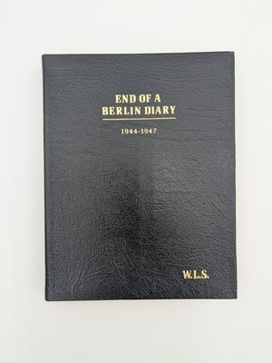 Vintage William L Shirer END OF A BERLIN DIARY Collectors Ed Leather Bound-image