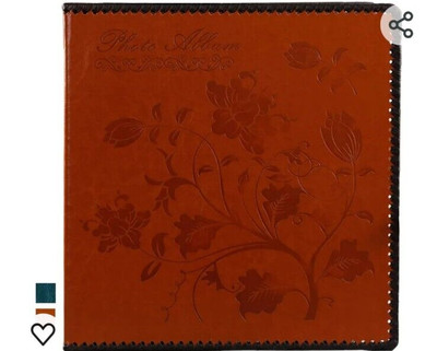 Large Photo Albums, 5x7, Room for 360 photos/BrownLeather/Gift Box sealed-image