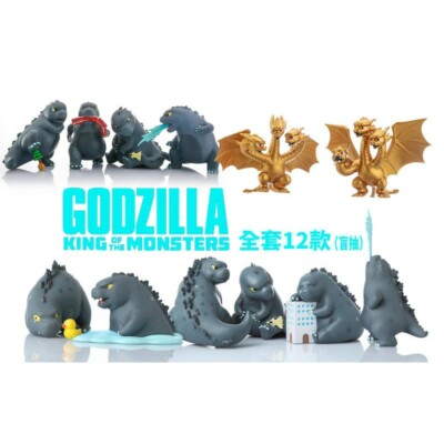 12 PCS Set Godzilla Monsters Figures  about 4 inches high. US Seller! Free Ship!-image