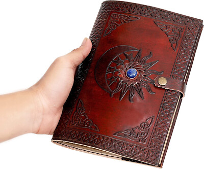 Sun & Moon New Leather Bound Writing Journal for Women & Men (5x7 in) Journals-image