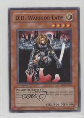 2005 Yu-Gi-Oh! Warrior's Triumph Structure Deck 1st Edition DD Warrior Lady 0ie5-image