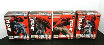 GODZILLA BANDAI 65TH ANNIVERSARY SET GODZILLA MECHAGODZILLA + NEW SEALED WAVE 1-image