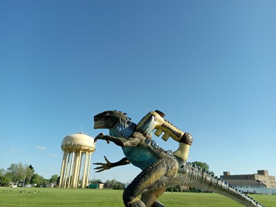 VINTAGE TRENDMASTERS Stomp & Chomp  GODZILLA GIANT FIGURE 14'' USED.-image