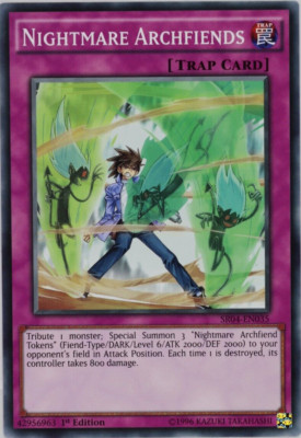 Yugioh Nightmare Archfiends SR04-EN035 Common 1st Edition-image